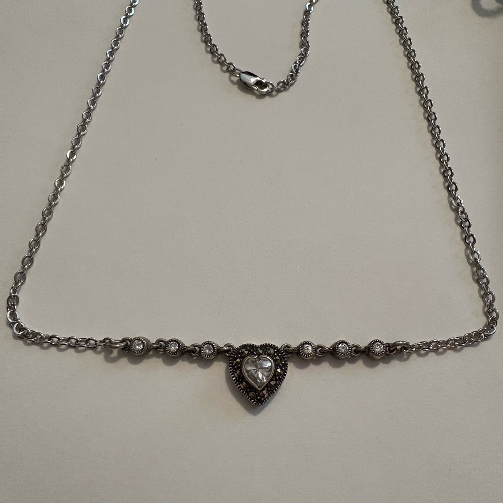 Judith Jack heart necklace